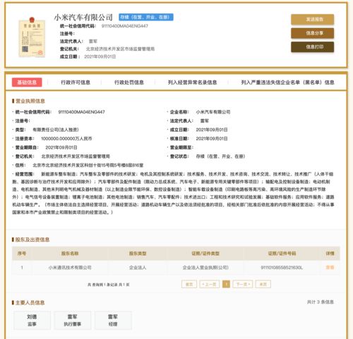 小米汽車(chē)注冊(cè)地揭曉 北京經(jīng)濟(jì)技術(shù)開(kāi)發(fā)區(qū)